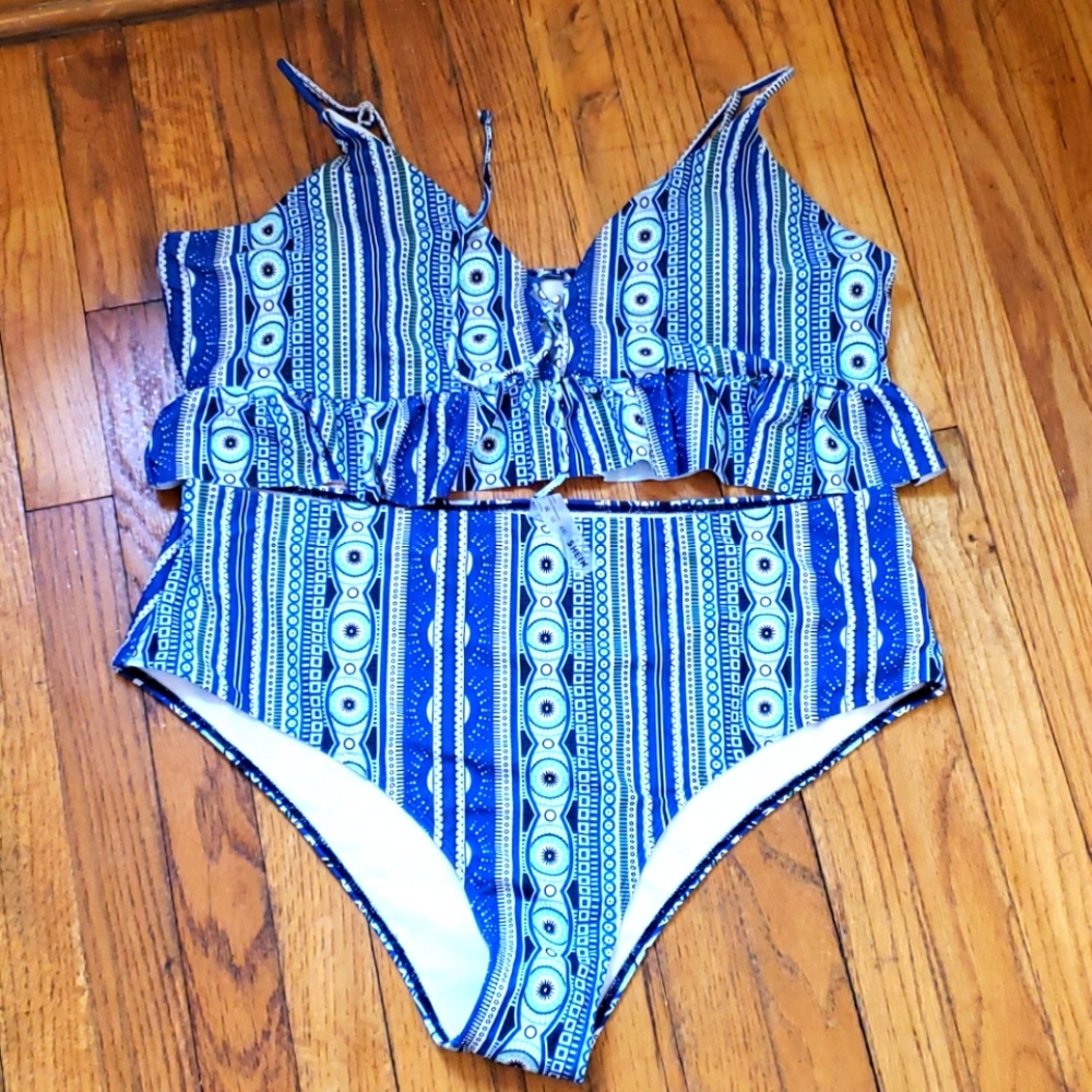 Shein ruffle bikini 4xl